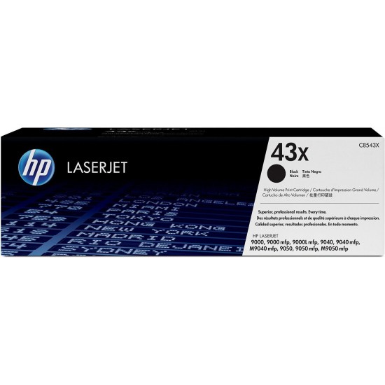 TONER LASER ORIGINAL HP C8543X NOIR 43X 30000 PAGES