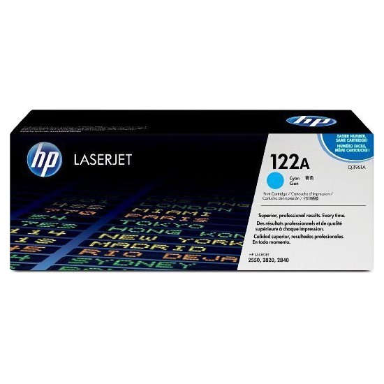 TONER LASER ORIGINAL HP Q3961A CYAN 122A 4000 PAGES