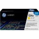 TONER LASER ORIGINAL HP Q6002A JAUNE 124A 2000 PAGES