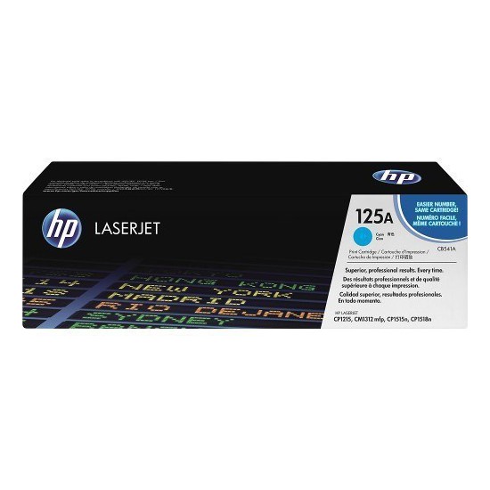 TONER LASER ORIGINAL HP CB541A CYAN 125A 1400 PAGES