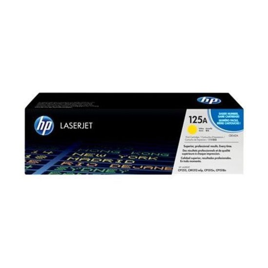 TONER LASER ORIGINAL HP CB542A JAUNE 125A 1400 PAGES