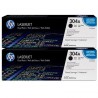 KIT DE 2 TONERS LASER ORIGINAL HP CC530AD NOIR 304A 2x3500 PAGES