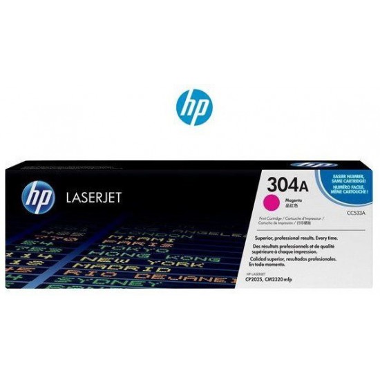 TONER LASER ORIGINAL HP CC533A MAGENTA 304A 2800 PAGES