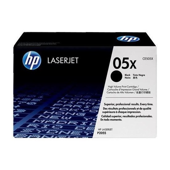 TONER LASER ORIGINAL HP CE505X NOIR 05X 6500 PAGES