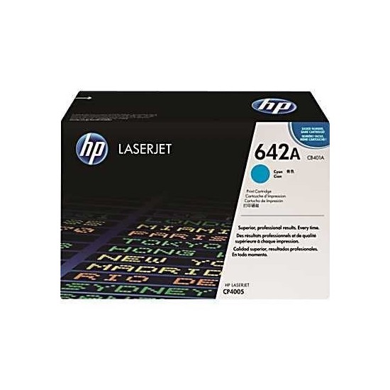 TONER LASER ORIGINAL HP CB401A CYAN 642A 7500 PAGES