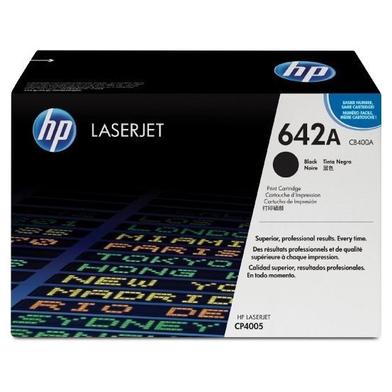 TONER LASER ORIGINAL HP CB400A NOIR 642A 7500 PAGES