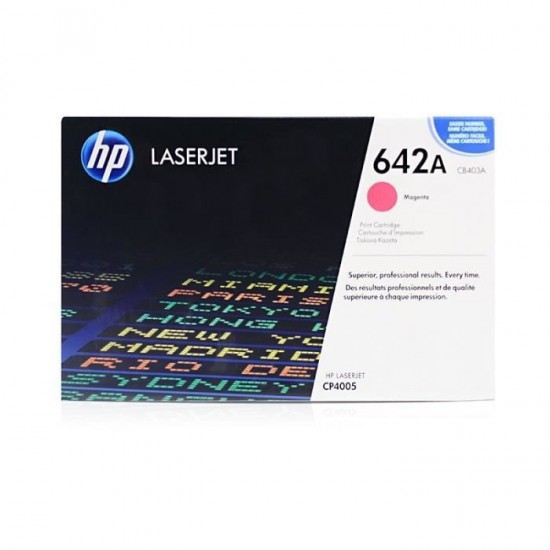 TONER LASER ORIGINAL HP CB403A MAGENTA 642A 7500 PAGES