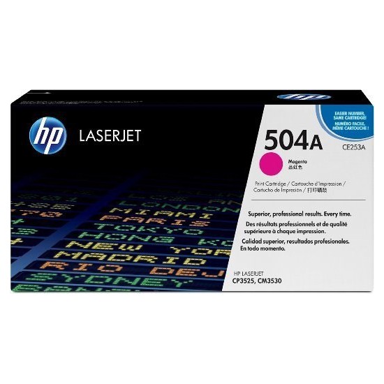 TONER LASER ORIGINAL HP CE253A MAGENTA 504A 7000 PAGES