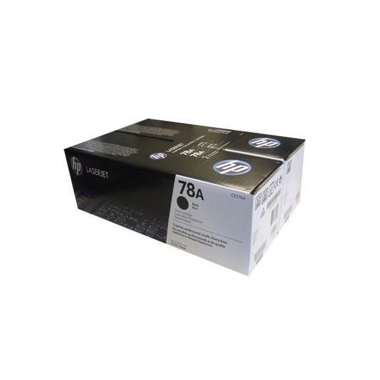 KIT DE 2 TONERS LASER ORIGINAL HP CE278AD NOIR 78A 2x2100 PAGES