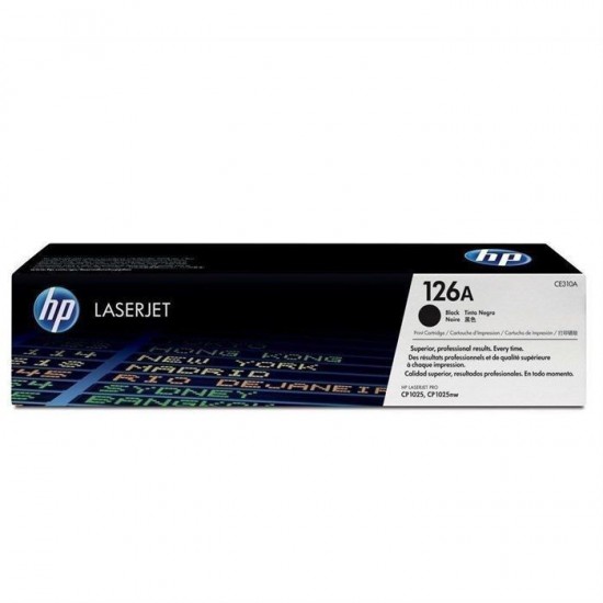 TONER LASER ORIGINAL HP CE310A NOIR 126A 1200 PAGES