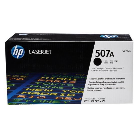 TONER LASER ORIGINAL HP CE400A NOIR 507A 5500 PAGES