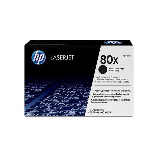 TONER LASER ORIGINAL HP CF280X NOIR 80X 6700 PAGES