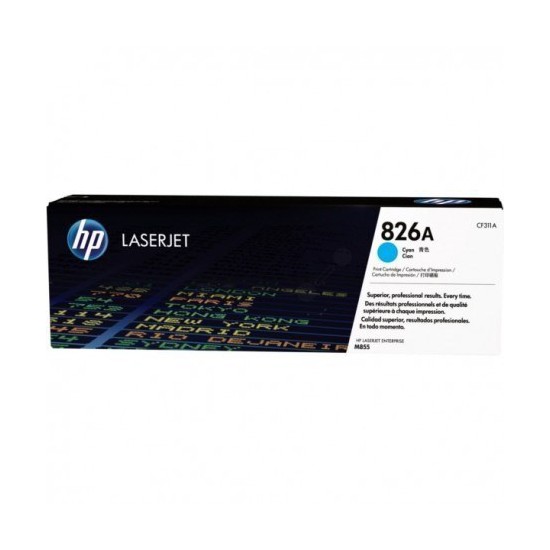 TONER LASER ORIGINAL HP CF311A CYAN 826A 31500 PAGES