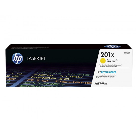 TONER LASER ORIGINAL HP CF402X JAUNE 201X 2300 PAGES