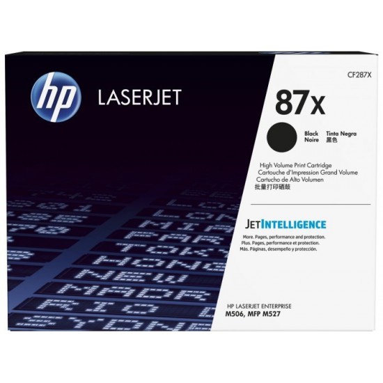 TONER LASER ORIGINAL HP CF287X NOIR 18000 PAGES