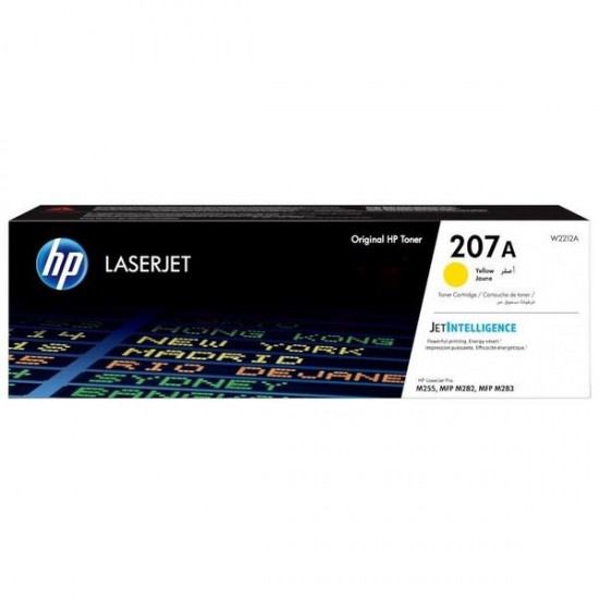 TONER LASER ORIGINAL HP 207A / W2212A JAUNE 1250 PAGES