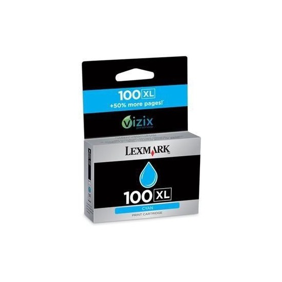 CARTOUCHE JET D'ENCRE ORIGINAL LEXMARK 14N1069 N°100XL CYAN 600 PAGES