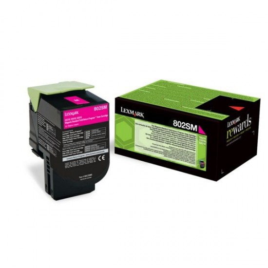 TONER LASER ORIGINAL LEXMARK 80C2SM0 MAGENTA 2000 PAGES