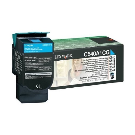 TONER LASER ORIGINAL LEXMARK C540A1CG C540/X543 CYAN 1000 PAGES