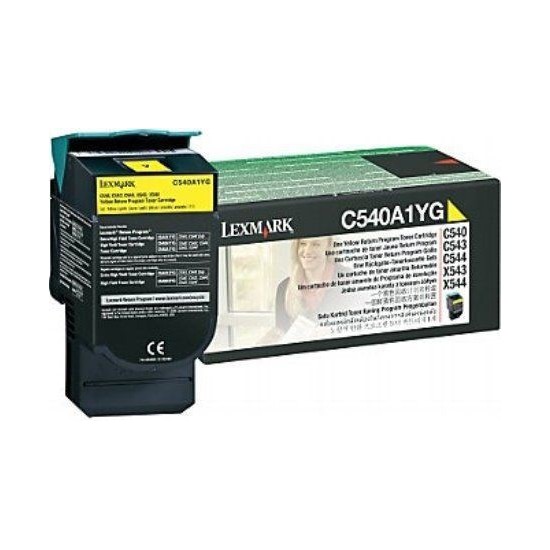 TONER LASER ORIGINAL LEXMARK C540A1YG C540/X543 JAUNE 1000 PAGES