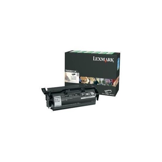 TONER LASER ORIGINAL LEXMARK T650H11E T650/652/654 NOIR 25000 PAGES