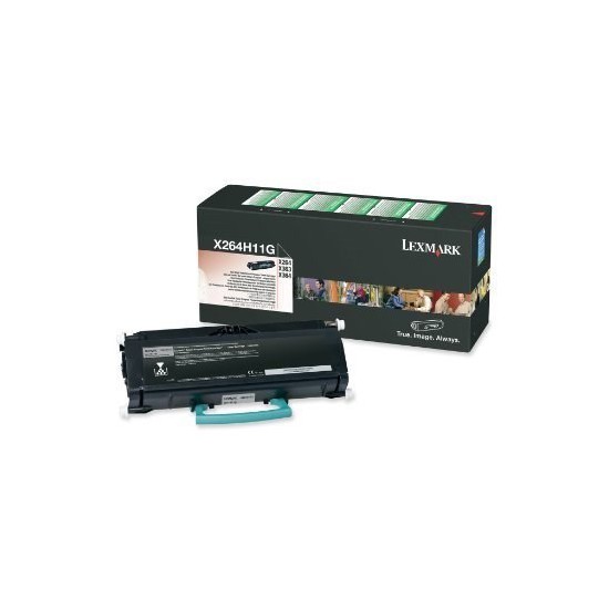 TONER LASER ORIGINAL LEXMARK X264A11G X264/363/364 NOIR 3500 PAGES