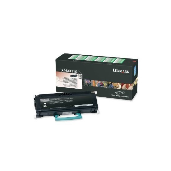 TONER LASER ORIGINAL LEXMARK X463X11G X463/464/466 NOIR 15000 PAGES