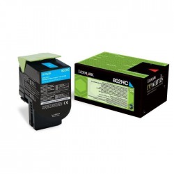 TONER LASER ORIGINAL LEXMARK 80C2HC0 CX410/510 CYAN 3000 PAGES