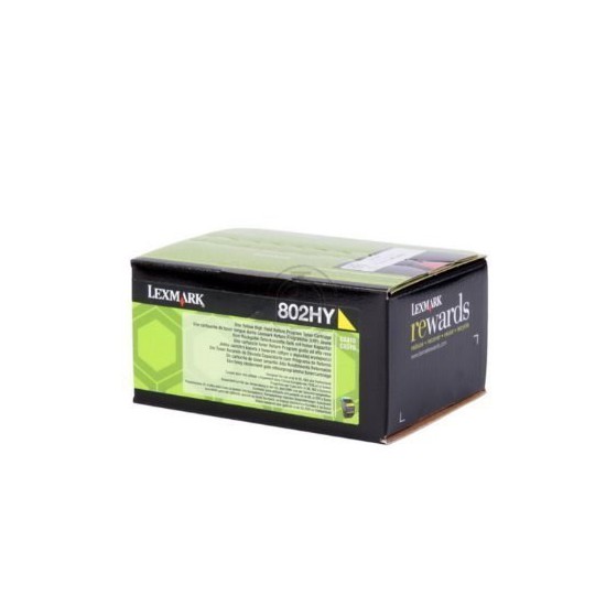 TONER LASER ORIGINAL LEXMARK 80C2HY0 CX410/510 JAUNE 3000 PAGES