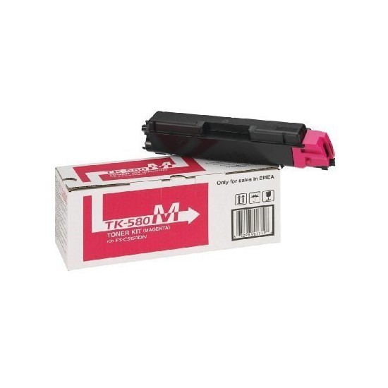 TONER LASER ORIGINAL KYOCERA TK580M FSC5150 MAGENTA 2800 PAGES