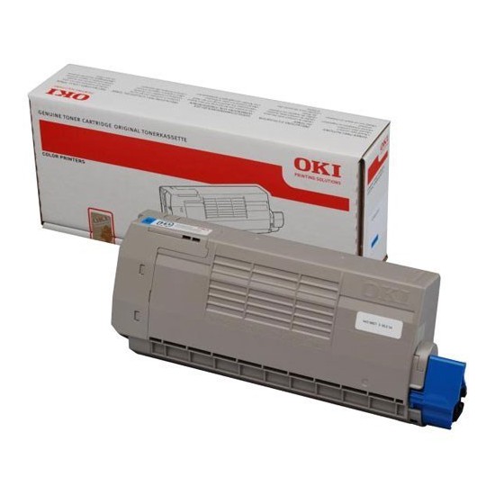 TONER LASER ORIGINAL OKI C71X - 44318607 CYAN 11500 PAGES