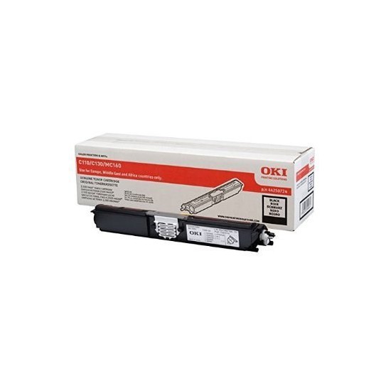 TONER LASER ORIGINAL OKI C110/130 - 44250724 NOIR 2500 PAGES