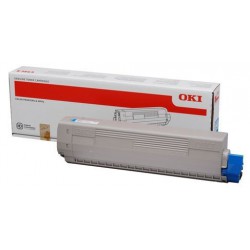 TONER LASER ORIGINAL OKI C831/841 - 44844507 CYAN 10000 PAGES