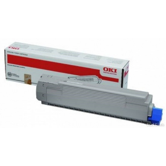 TONER LASER ORIGINAL OKI MC851 / MC861 - 44059168 NOIR 7000 PAGES