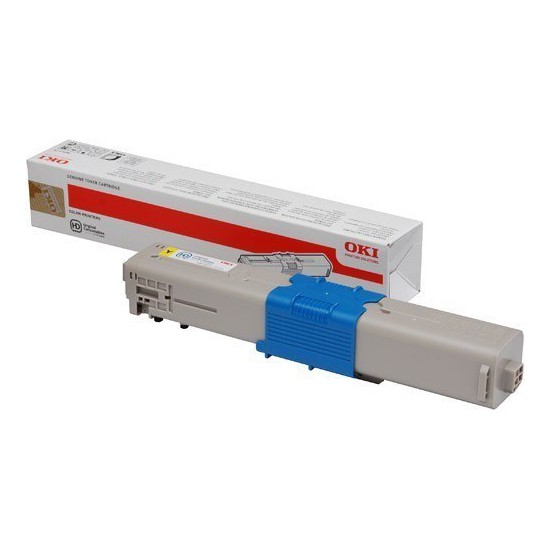 TONER LASER ORIGINAL OKI C301/321 - 44973533 JAUNE 1500 PAGES