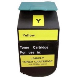 TONER LASER PREMIUM LEXMARK C540 / C540H1YG JAUNE 2000 PAGES