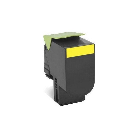 TONER LASER PREMIUM LEXMARK 80C2SY0 JAUNE 2000 PAGES