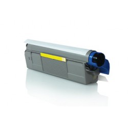 TONER LASER PREMIUM OKI C612 / 46507505 JAUNE 6000 PAGES