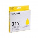 CARTOUCHE GEL ORIGINAL RICOH GC31 JAUNE 1920 PAGES