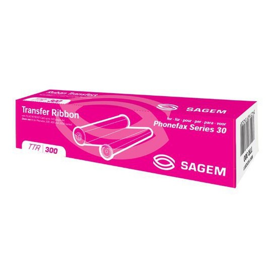 RUBAN ORIGINAL SAGEM TTR300 NOIR 30/37 BOITE ROSE