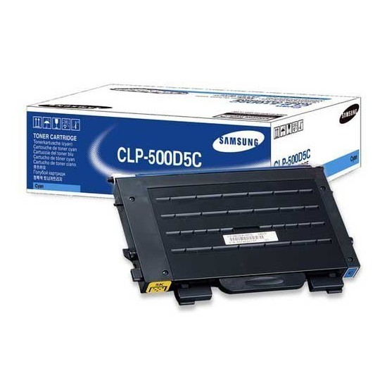 TONER LASER ORIGINAL SAMSUNG CLP500 CYAN 5000 PAGES