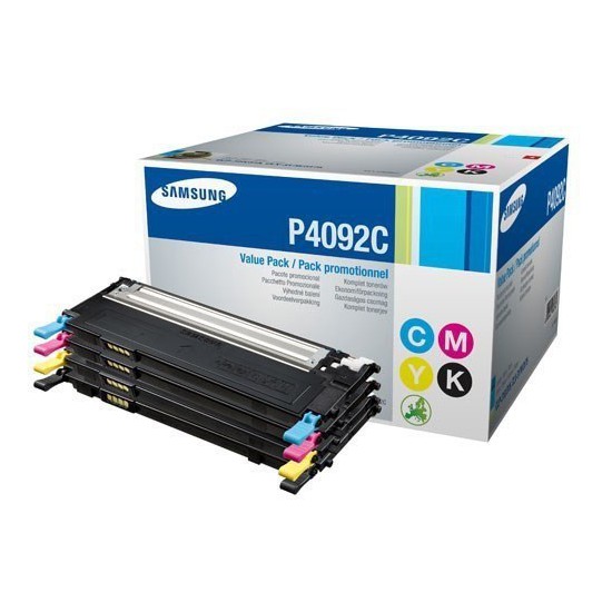 SAMSUNG PACK 4 TONER NOIR CYAN MAGENTA JAUNE NOIR CLTP4092C