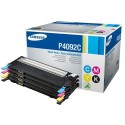 SAMSUNG PACK 4 TONER NOIR CYAN MAGENTA JAUNE NOIR CLTP4092C