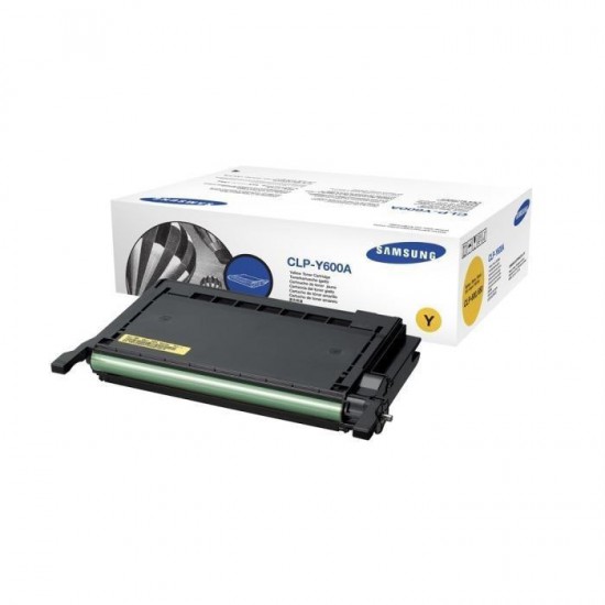 TONER LASER ORIGINAL SAMSUNG CLP-Y600A JAUNE 4000 PAGES