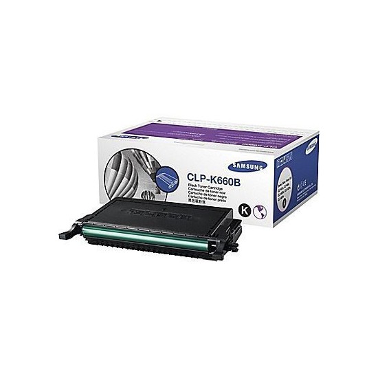 TONER LASER ORIGINAL SAMSUNG CLP-K660B NOIR 5500 PAGES