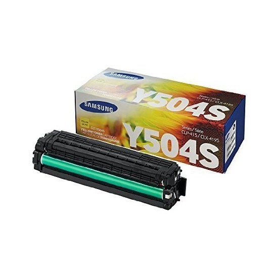 TONER LASER ORIGINAL SAMSUNG CLT-Y504S JAUNE 1800 PAGES