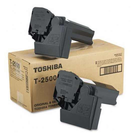 LOT DE 2 TONERS PHOTOCOPIEUR ORIGINAL TOSHIBA T2500E NOIR