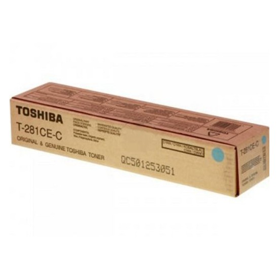 TONER PHOTOCOPIEUR ORIGINAL TOSHIBA T281 / 281C CYAN 10000 PAGES