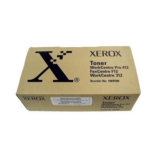 TONER LASER ORIGINAL XEROX 106R586 NOIR 6000 PAGES