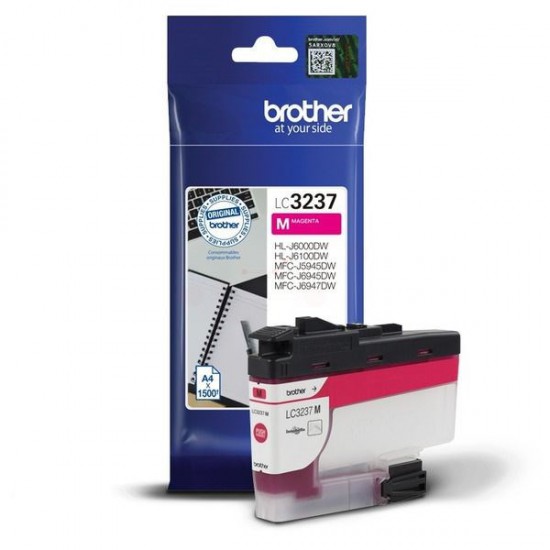 CARTOUCHE ORIGINAL BROTHER LC3237XLM MAGENTA 1500 PAGES